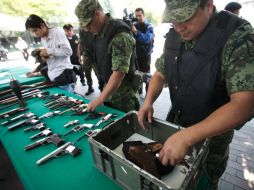 A cambio de las armas y considerando su valor, se entregan incentivos como electrodomésticos. ARCHIVO  /