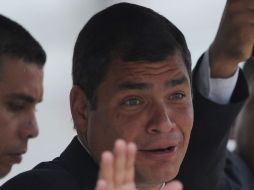 Un periodista y tres empresarios fueron condenados de indemnizar a Rafael Correa por 42 millones de dólares. ARCHIVO  /