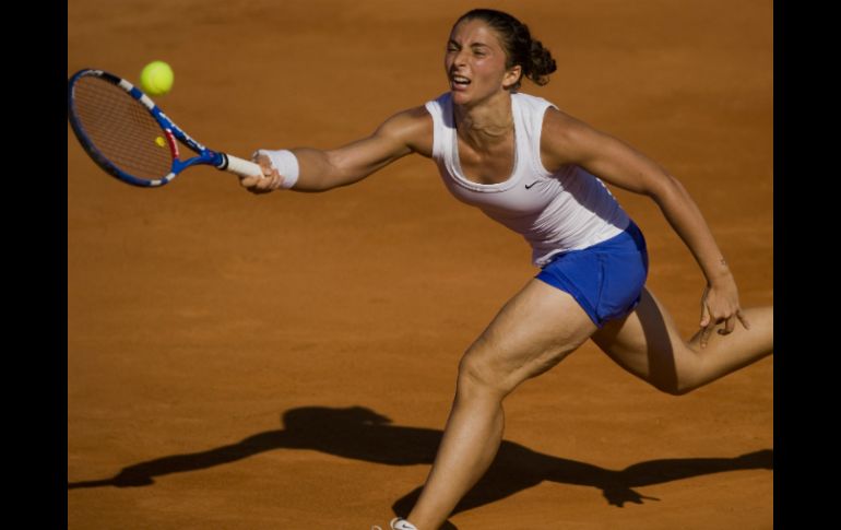 El dominio de Errani comenzó cuando perdía 2-4 en el primer set. AFP  /