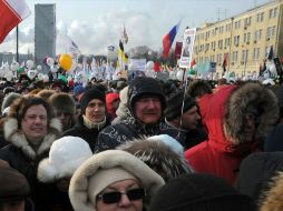 Manifestación de apoyo a Vladimir Putin. ARCHIVO  /