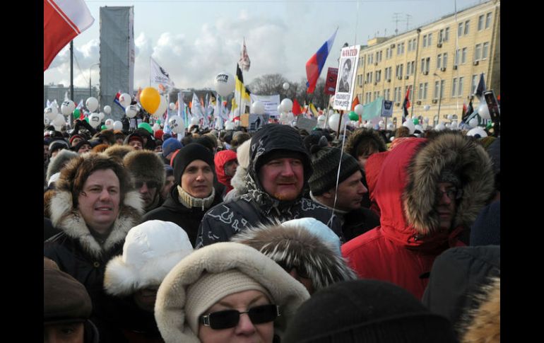 Manifestación de apoyo a Vladimir Putin. ARCHIVO  /