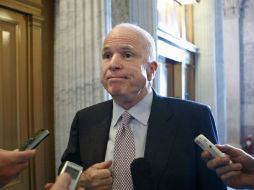 El senador republicano John McCain declaró su apoyo a la disidencia siria. ARCHIVO  /