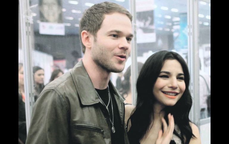 Shawn Ashmore y Martha Higareda, protagonistas de ''Mariachi Gringo'', durante la presentación en el festival. EL UNIVERSAL  /