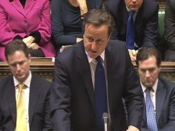 David Cameron durante una intervención ante la Cámara de los Comunes en Londres. EFE  /