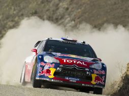 Loeb sólo tiene que mantener su ventaja este día, en la etapa final, si quiere lograr su sexta corona en México. AFP  /