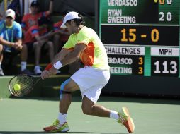 Verdasco en acción durante uno de los partidos del torneo. AP  /