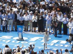 Toma de protesta de Josefina Vázquez Mota, el domingo pasado. Según el PAN, desde el 7 de marzo el IFE sabía del evento. ARCHIVO  /