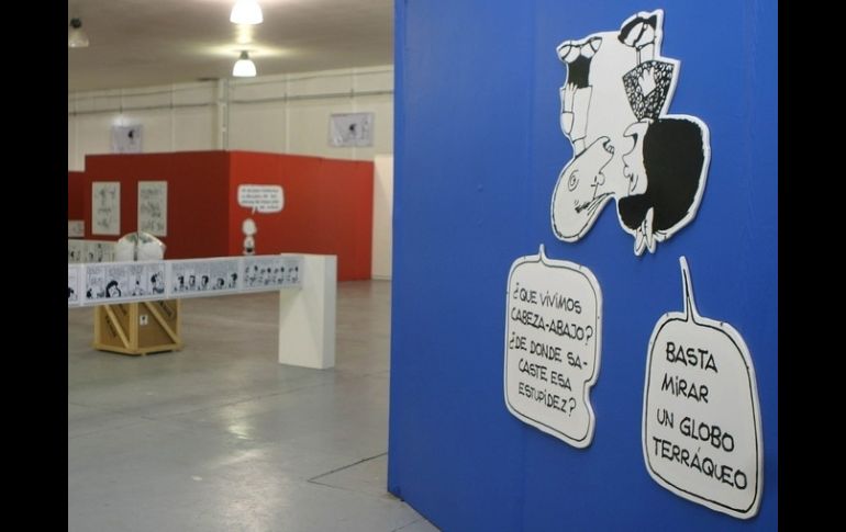 Imagen de la exposición 'El mundo de mafalda' que estuvo en Guadalajara en el año 2010. ARCHIVO  /