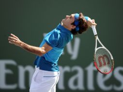 Federer en el partido que se prolongó una hora y nueve minutos.  /