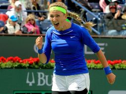 Azarenka invirtió una hora con 26 minutos para superar a la rusa. AFP  /