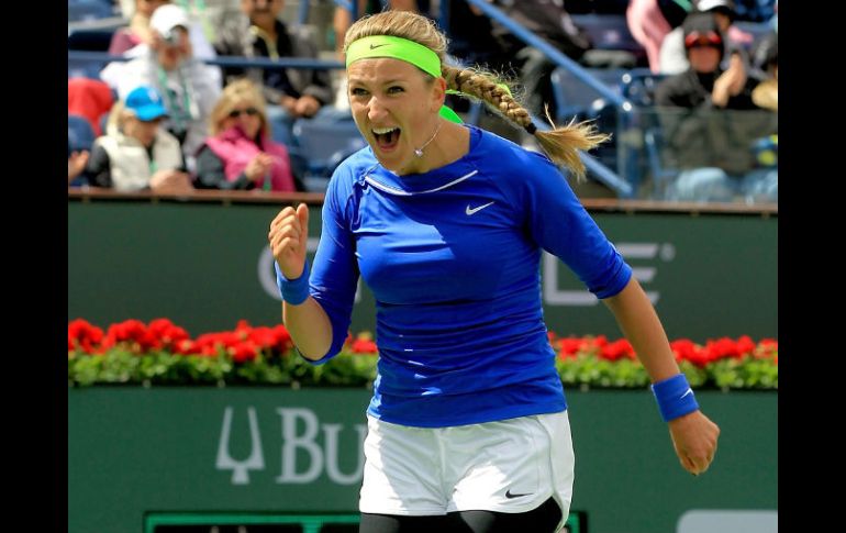 Azarenka invirtió una hora con 26 minutos para superar a la rusa. AFP  /