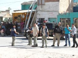 Peritos del IJCF aseguraron ocho casquillos de bala de distintos calibres.  /