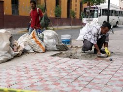 Para las calles del Centro Histórico que ya fueron remodeladas se considerará solamente la rehabilitación de banquetas.ARCHIVO  /