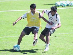 Imagen de archivo de un entrenamiento del Atlas, ya que ayer no hubo acceso a prensa para la práctica de los Zorros en el Omnilife.  /