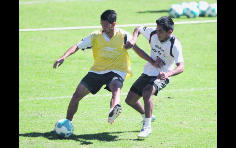 Imagen de archivo de un entrenamiento del Atlas, ya que ayer no hubo acceso a prensa para la práctica de los Zorros en el Omnilife.  /