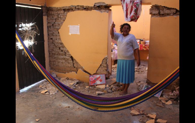 Daños que dejó el sismo del martes en Ometepec, Guerrero. NTX  /