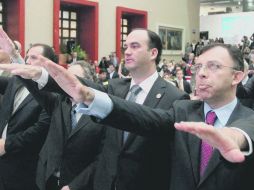 Francisco Beckmann González, tomó posesión de la presidencia de la Canaco en sustitución de Miguel Alfaro Aranguren.  /