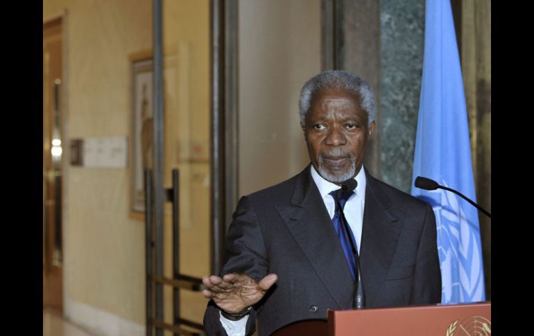 El enviado especial del secretario general de la ONU y de la Liga Árabe para Siria, Kofi Annan. EFE  /