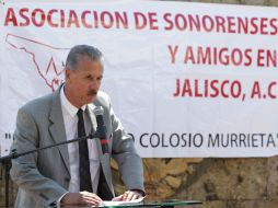 Estuvo presente Rey David Angulo, presidente de La Asociación Sonoreses y Amigos de Jalisco.  /