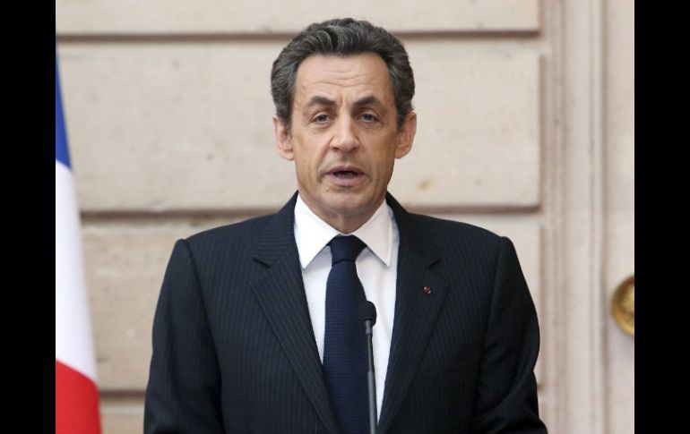 Sarkozy da un discurso a los magistrados y policías que participaron en las investigaciones del caso Merah. REUTERS  /