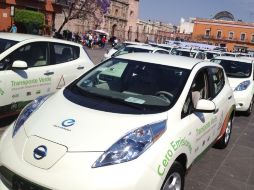 El gobierno de la entidad y la compañía automotriz Nissan, dieron inicio al programa “Transporte verde cero emisiones”. EL UNIVERSAL  /