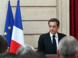 El presidente francés Nicolas Sarkozy advirtió que las autoridades impedirían la difusión por parte de cualquier otra cadena. AP  /