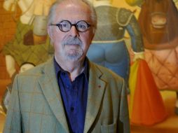 El pintor y escultor colombiano Fernando Botero estpa de visita en México. EFE  /