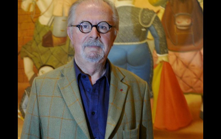 El pintor y escultor colombiano Fernando Botero estpa de visita en México. EFE  /