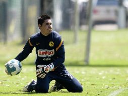 Moisés Muñoz, portero del América, durante el entrenamiento del equipo. MEXSPORT  /