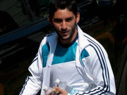 José de Jesús Corona, durante el entrenamiento previo al encuentro contra San Luis. NOTIMEX  /