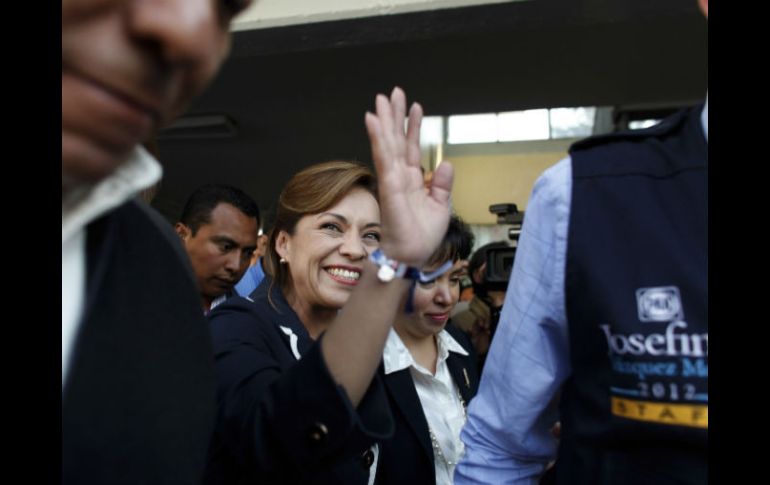 Josefina Vázquez Mota se dirigió esta tarde a Teziutlán, Puebla. REUTERS  /