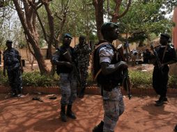 Soldados de Malí en el interior del campamento militar de Malí. AFP  /