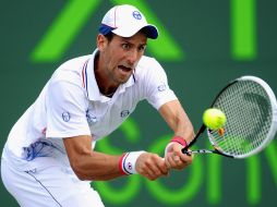 Djokovic disputó de forma intensa cada pelota en la final con Murray. AFP  /