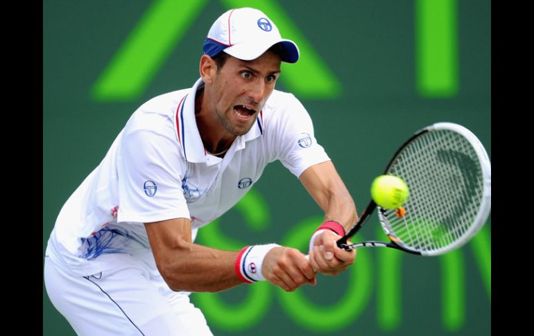 Djokovic disputó de forma intensa cada pelota en la final con Murray. AFP  /