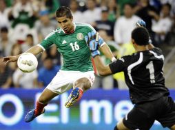 El segundo gol de la Selección mexicana Sub-23 lo metió el jugador Miguel Ponce. AP  /