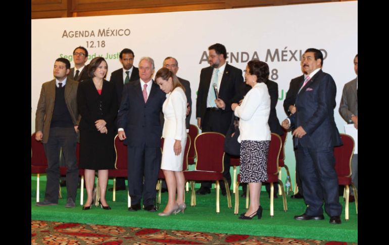 Durante la presentación de la Agenda México 12-18, la panista sintió un ligero malestar. NTX  /