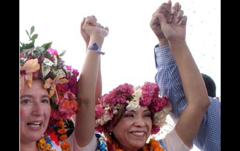 Josefina Vázquez Mota, durante su campaña en Hidalgo. ARCHIVO  /