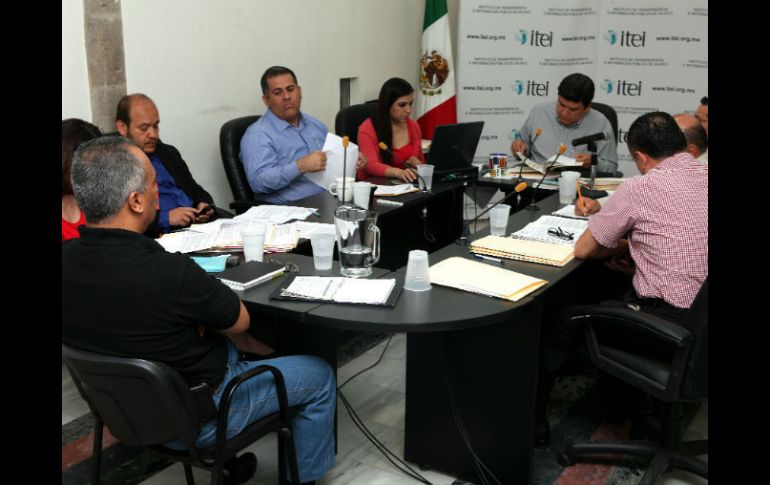 Sesión del Instituto de Transparencia e Información Pública de Jalisco (Itei).  /