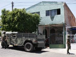 Los militares encontraron la finca abandonada; localizaron un fusil y decenas de balas.  /