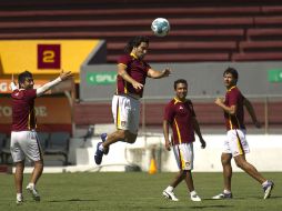 Héctor Hugo Eugui, probó nuevo planteamiento táctico en el entrenamiento. ARCHIVO  /