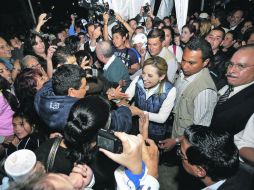 Josefina Vázquez Mota realiza un mitin en la explanada del Centro de Artes de Ensenada, Baja California. NTX  /