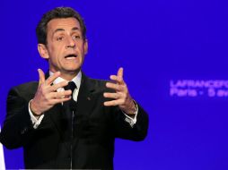 Sarkozy afirmó que medidas de Hollande ''se parecen más a un recordatorio electoral que a una visión presidencial''. AFP  /