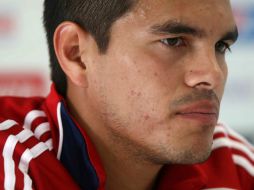 Xavier Baez de Chivas, durante una sesion de entrenamiento. MEXSPORT  /