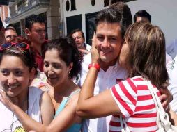 El candidato a la Presidencia durante una gira esta semana por Veracruz. ARCHIVO  /