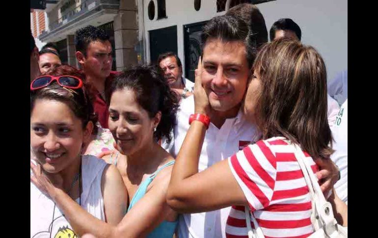 El candidato a la Presidencia durante una gira esta semana por Veracruz. ARCHIVO  /