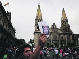 El Centro Histórico estuvo cerrado desde la tarde sólo al paso peatonal.  /