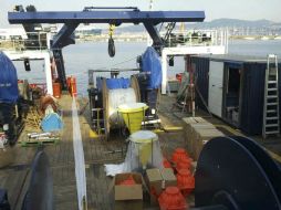 Fotografía facilitada por la Universidad de Vigo del buque oceanográfico Sarmiento de Gamboa. EFE  /