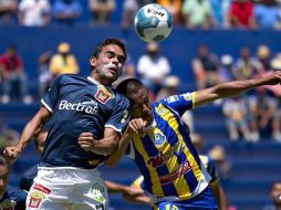 Acción del partido entre La Piedad y los Leones Negros. ESPECIAL  /