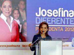 Josefina Vázquez Mota durante la realización del “Diálogo Ciudadano” en el marco de su gira electoral por el estado. EL UNIVERSAL  /