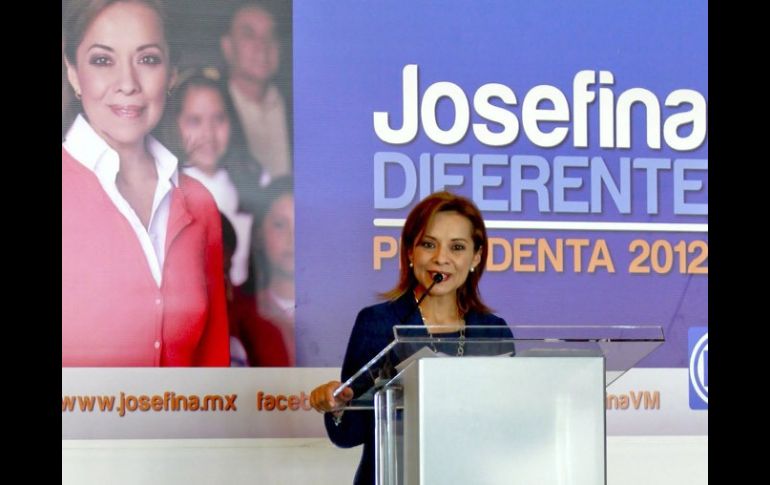 Josefina Vázquez Mota durante la realización del “Diálogo Ciudadano” en el marco de su gira electoral por el estado. EL UNIVERSAL  /